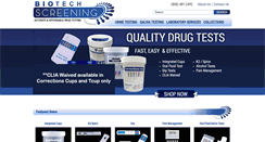 Desktop Screenshot of biotechscreening.com