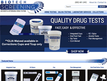 Tablet Screenshot of biotechscreening.com